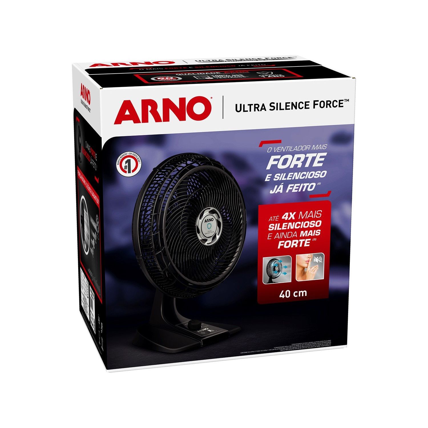 Ventilador Ultra Silence Force 40cm Arno - Casa Freitas