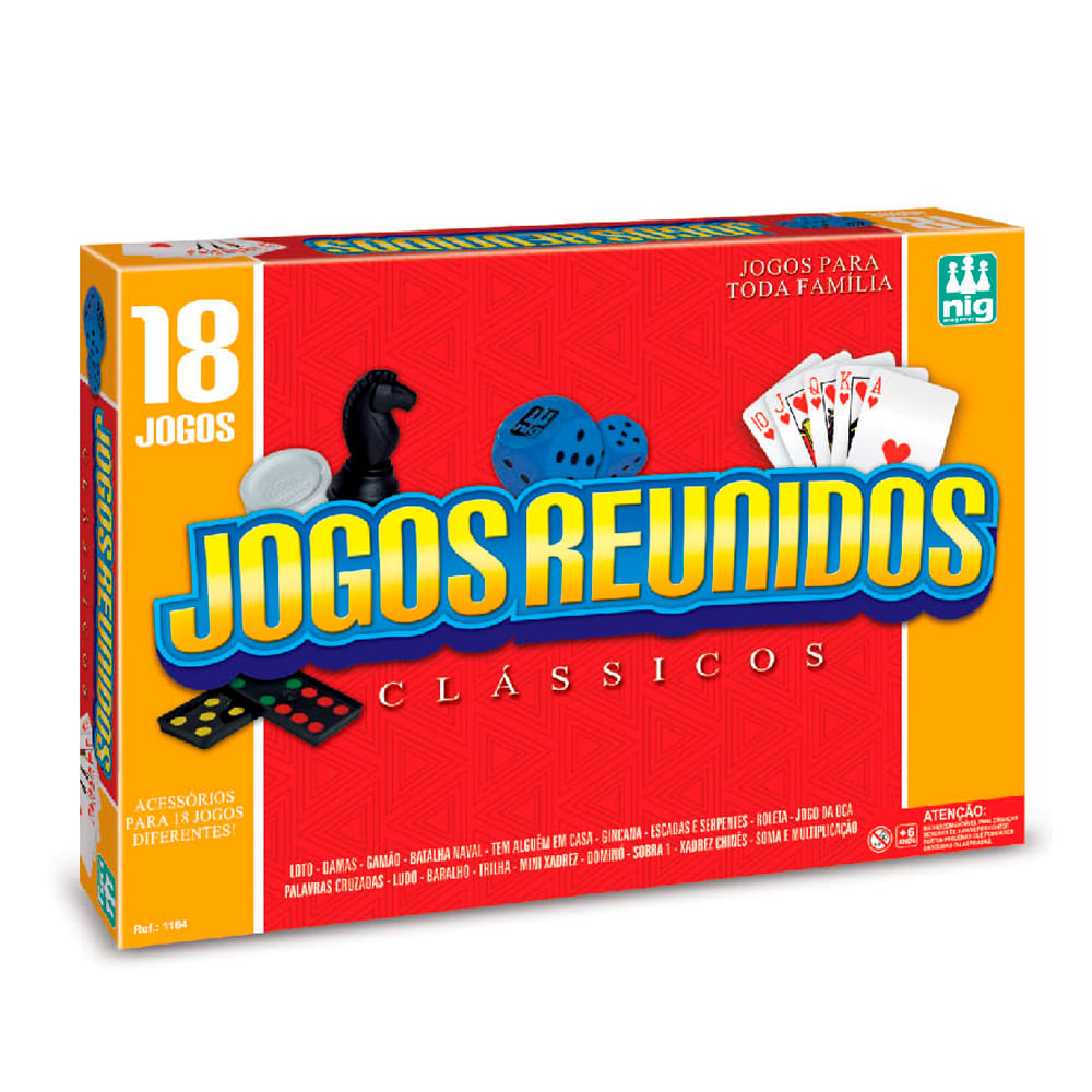 Leve Um Kit C/ 2 Super Jogos 1 UNO + 1 Jogo Completo Tabuleiro de Xadrez  Para Jogar Toda Família