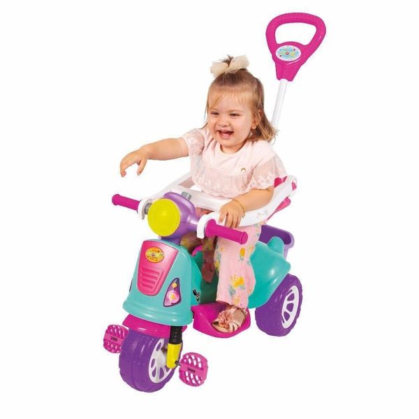 Triciclo plástico infantil avespa pink Maral