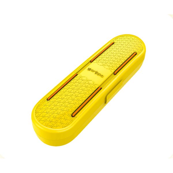 Dental case plástico amarelo 6x3,5x20cm Crippa