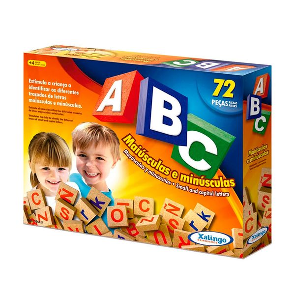 Jogo educativo ABC 72 peças Xalingo
