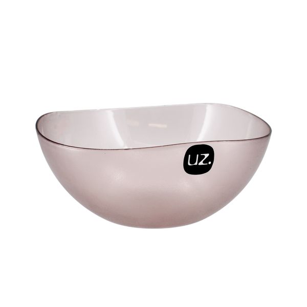 Saladeira rosa translucido 2 litros UZ