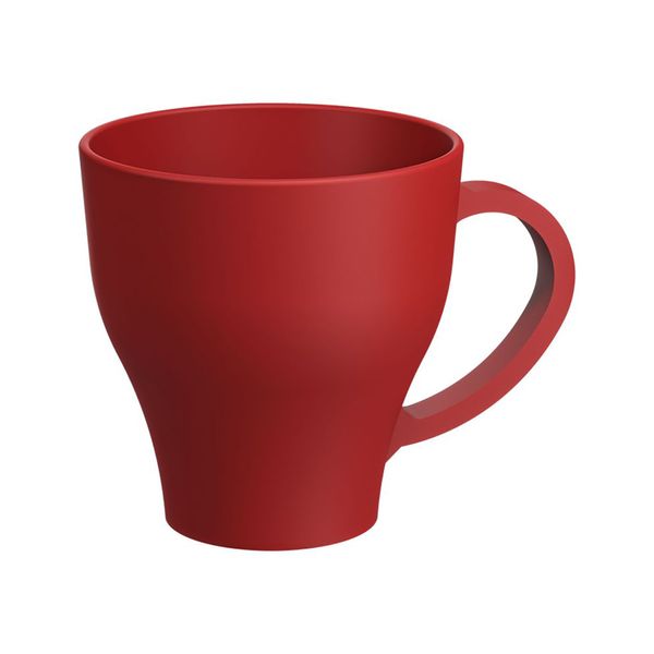 Caneca cozy 400ml plástico vermelho 13x10cm Coza