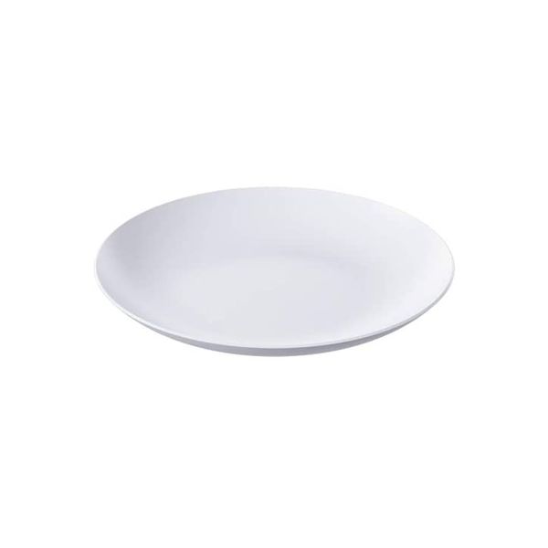 Prato sobremesa plástico branco cozy 18x18x2cm Coza