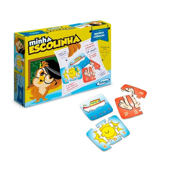 Quebra cabeça soletrar minha escolinha Xalingo