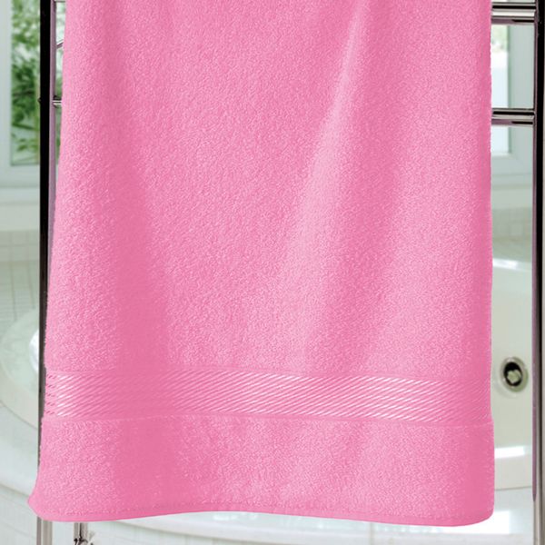 Toalha de banho prisma rosa 70cmx1,40m Dohler