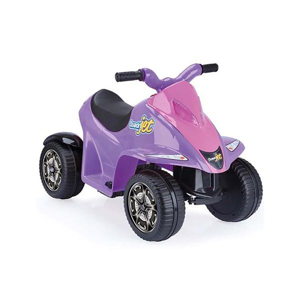 Quadriciclo quadrijet elétrico rosa/lilás Homeplay