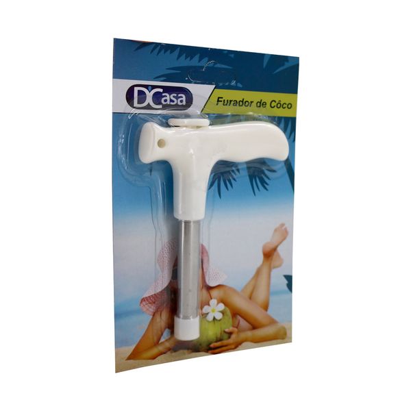 Abridor de coco metal 19cm DCasa