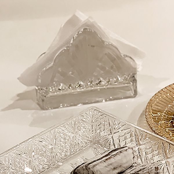 Porta guardanapos de cristal Dublin 13x4,5cm Lyor