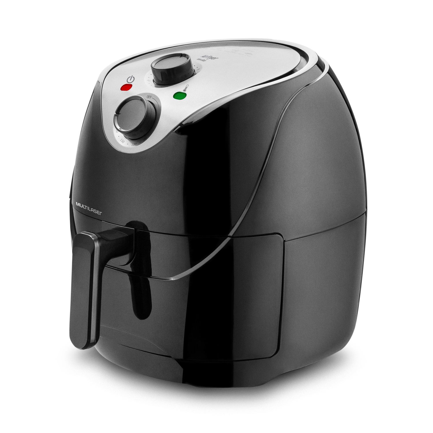 Fritadeira Elétrica Multilaser Air Fryer 220V 1800W 6,5L Preta CE126