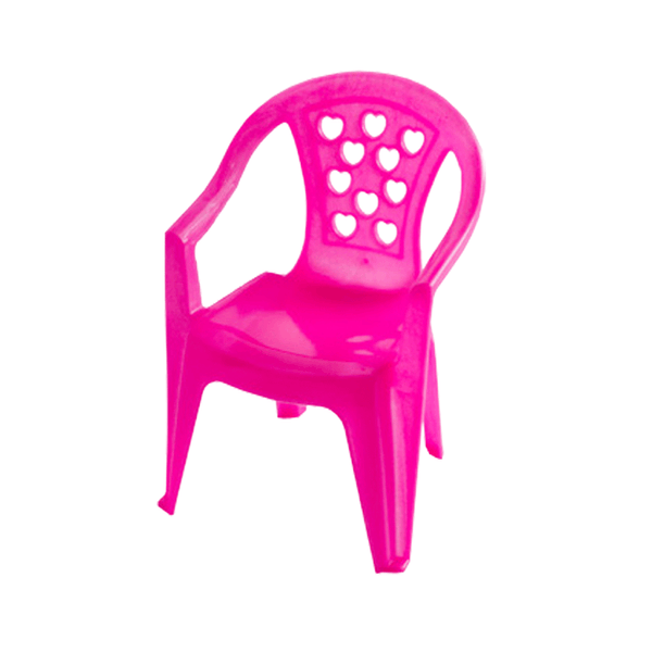 Cadeira infantil plástico rosa Arca Plast