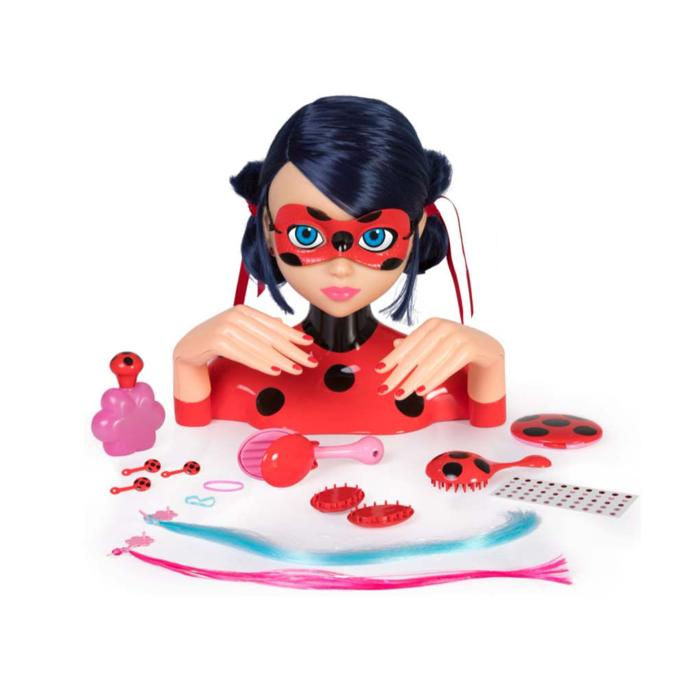 Busto Miraculous Ladybug Head Styling Deluxe Com Acessórios