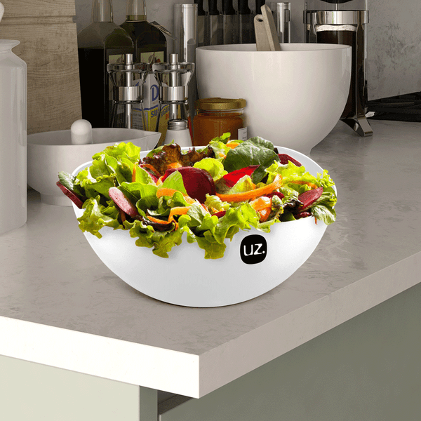 Saladeira plástico branco 3L UZ101-BR UZ