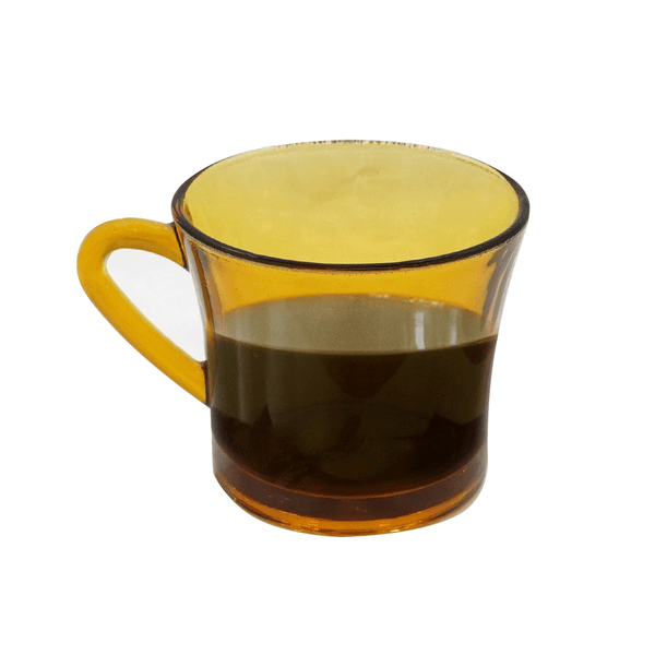 Xícara de chá vidro âmbar 180ml DCasa