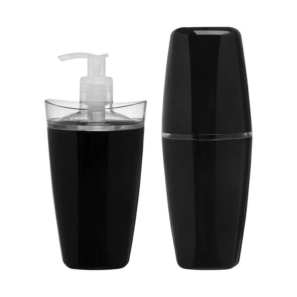 Conjunto para banheiro tule preto Ou
