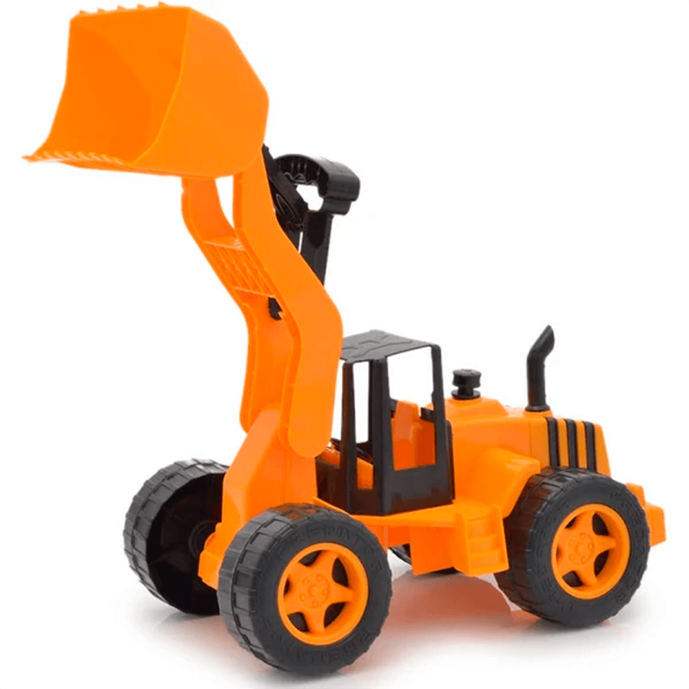 Caminhão Brinquedo Infantil Pollux Com Trator Carregadeira