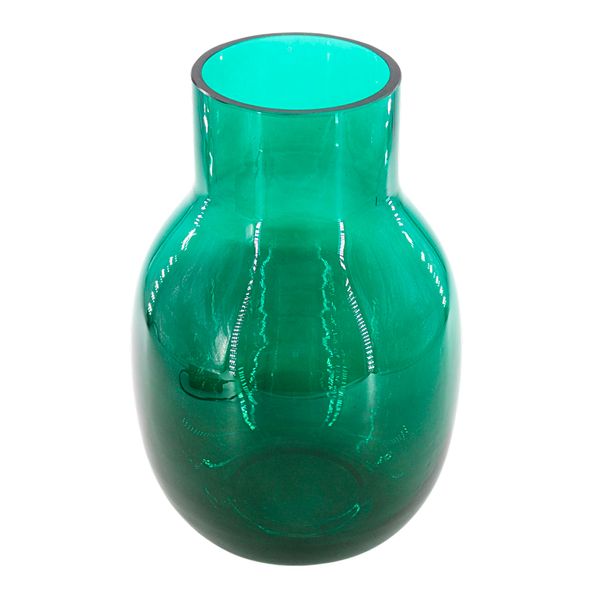 Vaso decorativo de vidro verde Home Design