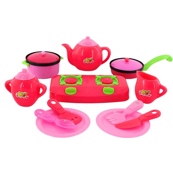 Jogo cozinha infantil 12 peças plástico 018197 Cftoys