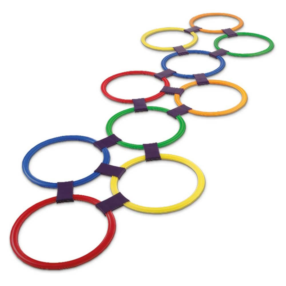 Jogo de amarelinha do carnaval de crianças, círculo de treinamento interno  e externo de agilidade, brinquedos educativos (Color : Diameter, Size 