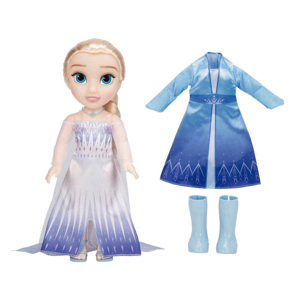 Boneca Princesas Disney Frozen Elsa Adventure Doll com Fantasia Infantil  Multikids - BR1937 - lojamultikids