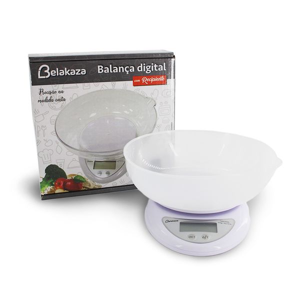 Balança digital com recipiente 10kg Belakaza