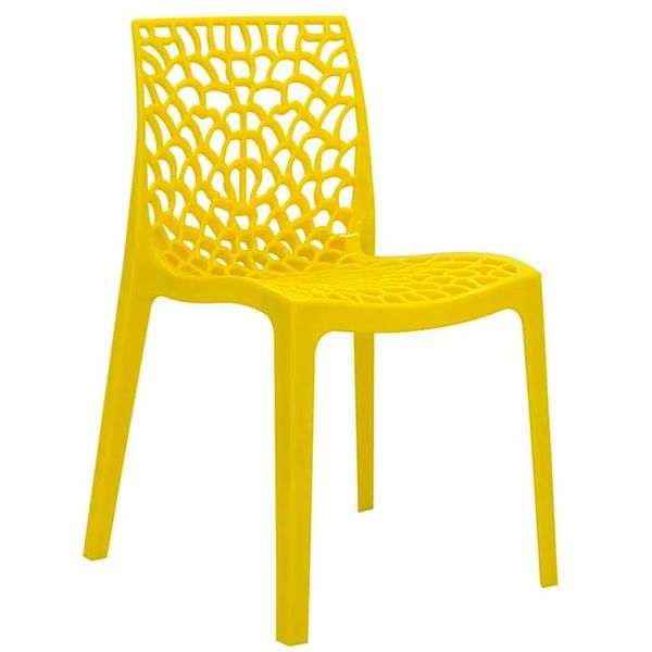 Cadeira Coral Gruvyer Amarela DCasa