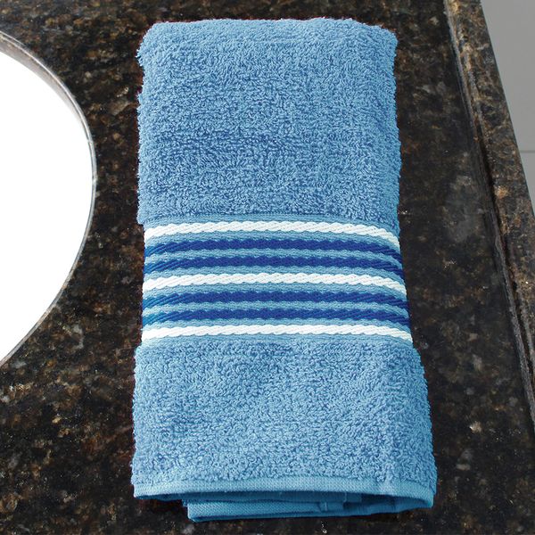 Toalha de banho twist 70cmx1,30m azul Camesa