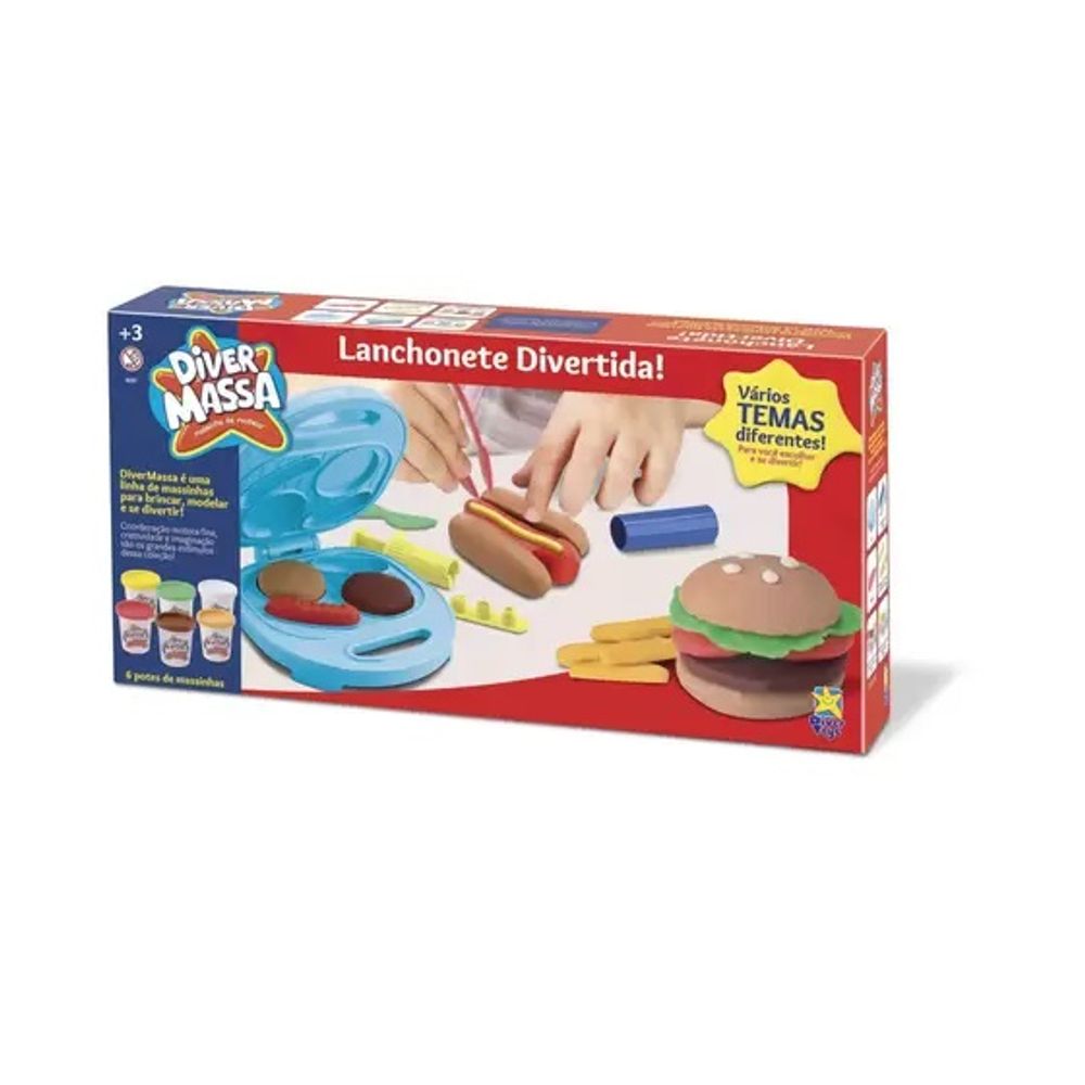 Diver massa lanchonete divertida 8057 Diver Toys Casa Freitas