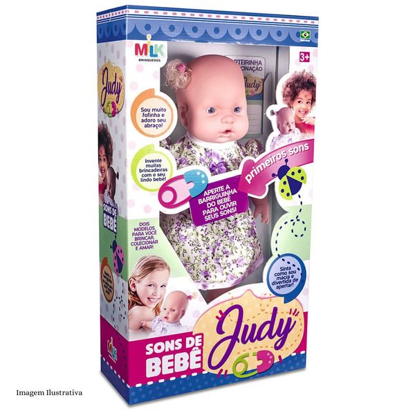 Boneca Judy sons de bebê 497 Milk
