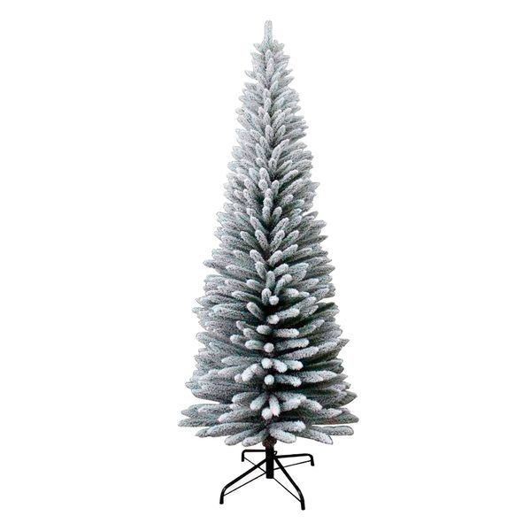 Árvore de natal nevada 180cm 280 galhos plástico DCasa