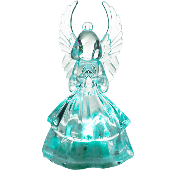 Anjo natalino plástico com luz 10,5cm bt00334 DCasa