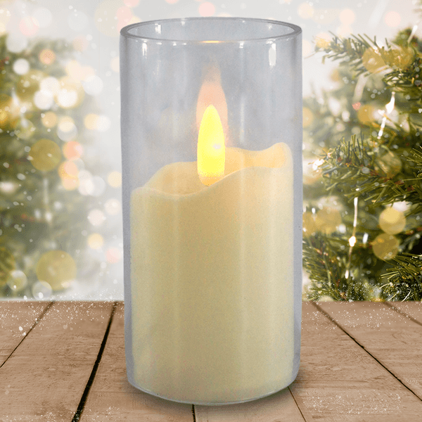 Vela plástica led amarelo 10cm bt01816 DCasa