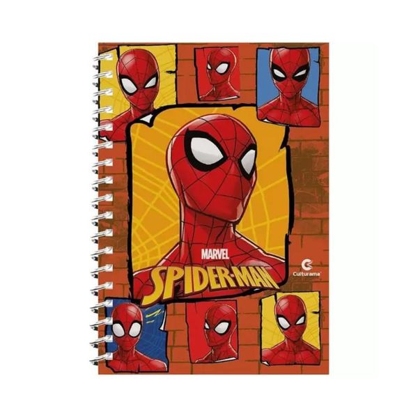 Caderno universitário capa dura 80 páginas 1 matéria spider-man Culturama