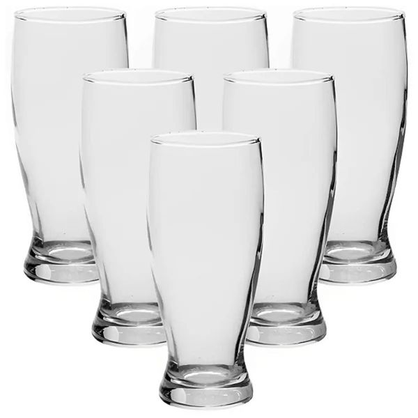 Jogo 6 copos vidro para chopp 195ml (cada) c60130 DCasa