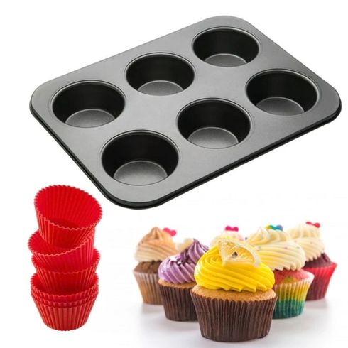 4952001200004-Forma-para-6-Cupkakes-com-Silicone-Aco-com-Revestimento-Antiaderente-Inga-01--2-