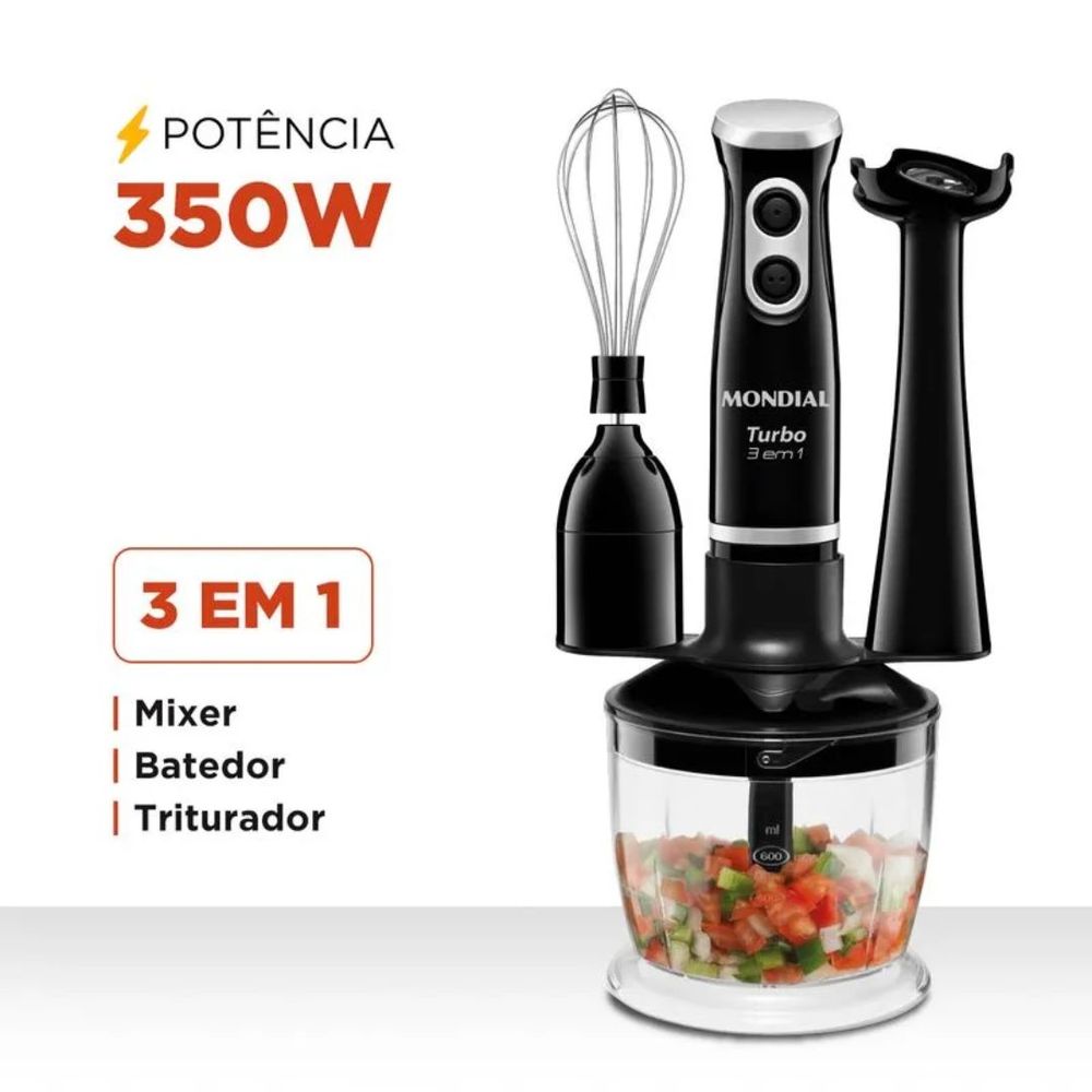 Mixer Turbo 3 em 1 M-14 220V Mondial Casa Freitas - Casa Freitas