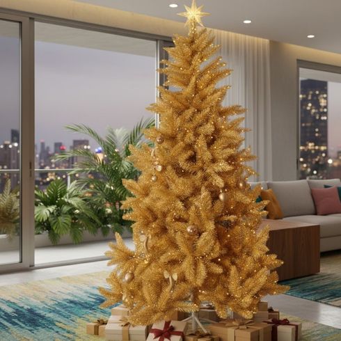 008180A00029X-arvore-natal-cheia-dourada-1-8m-840-galhos-plastico-metal-dcasa--3-